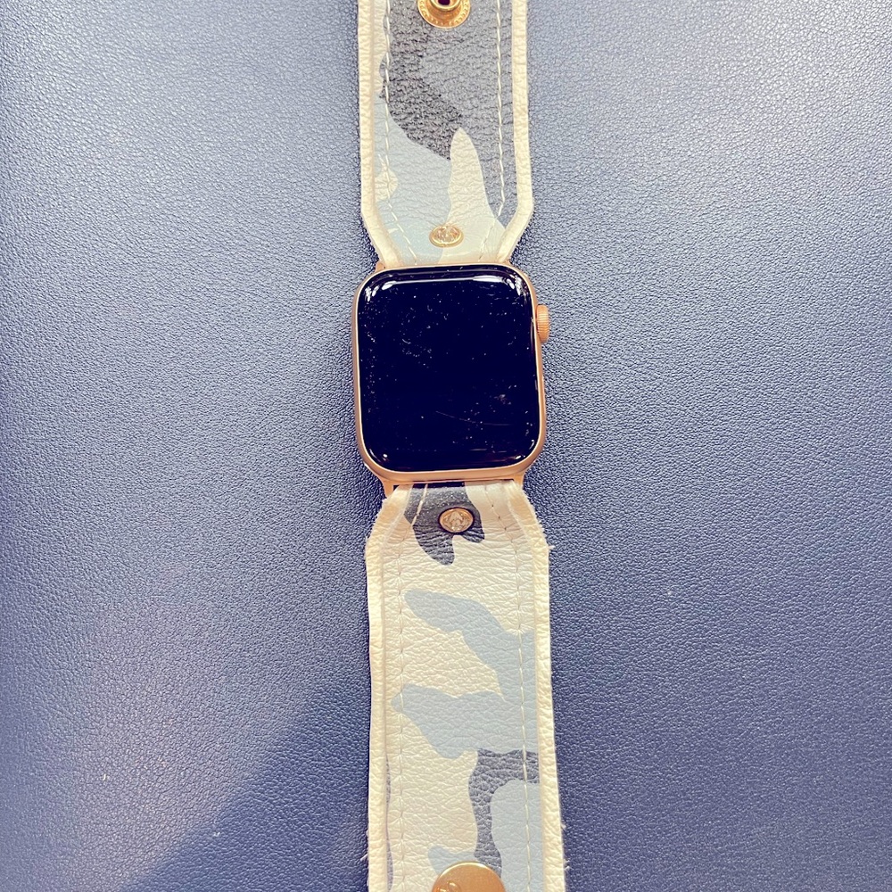 Spark’l Luxe Blue Camo Bow Band